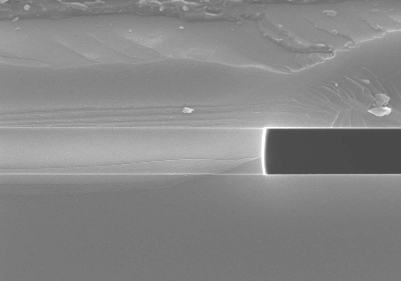 Tech background SEM image about